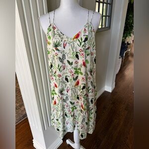 COPY - Tropical Bird Print Dress from Loft